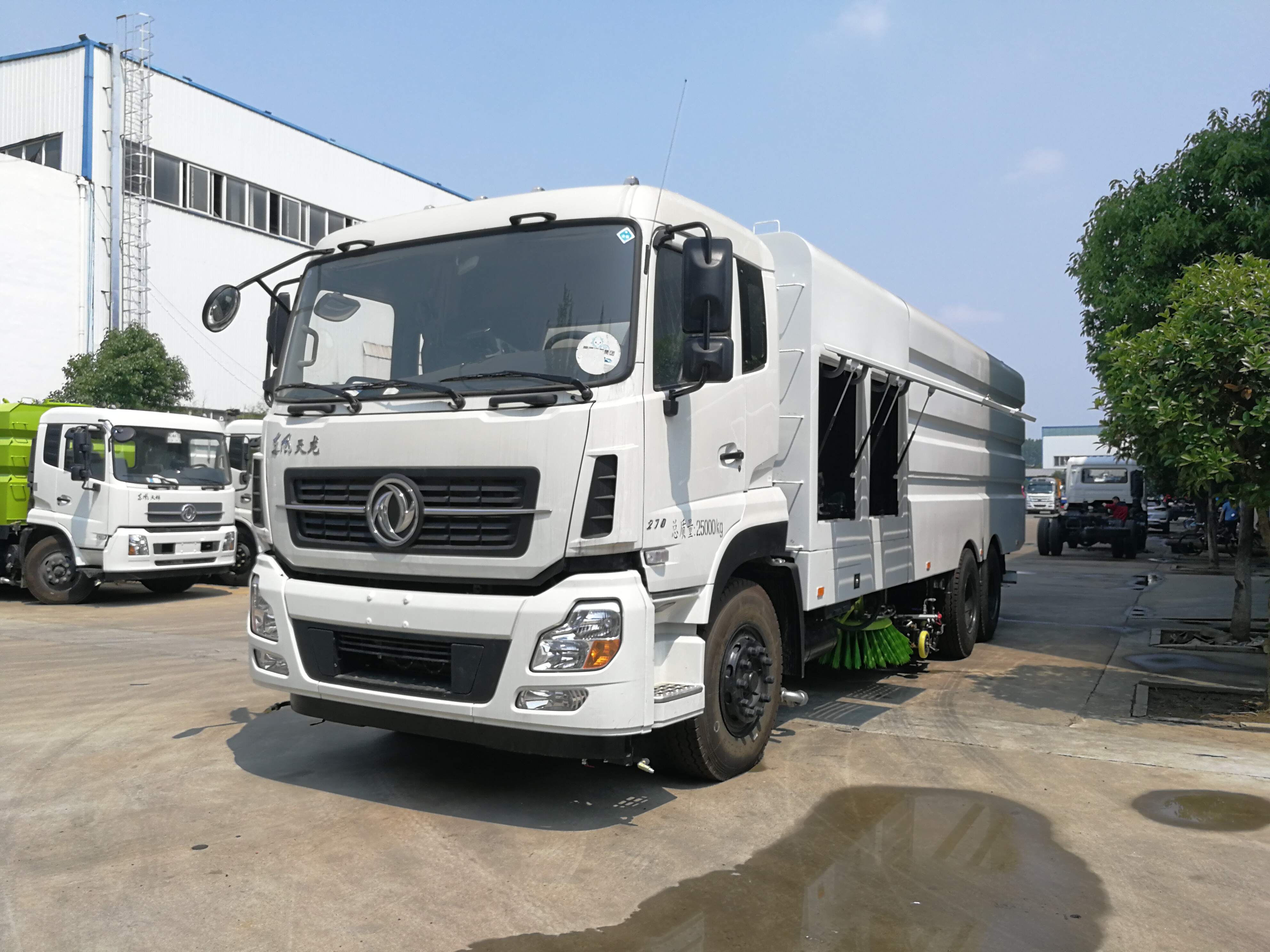 washing and sweeping vehicle